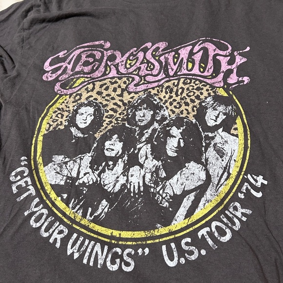 Aerosmith Concert Fitted T-shirt Grey Tour Size Small - Picture 8 of 9
